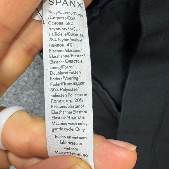 Spanx Smooth PerfectFit Ponte Slim Straight Pants Women's Extra Large Black - Picture 10 of 11